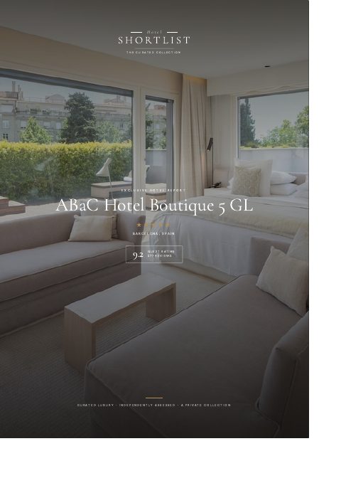 Cover of the report on ABaC Barcelona