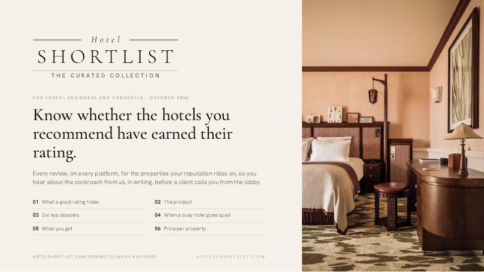 Cover of the deck for Luxury Travel Designers & Consortia