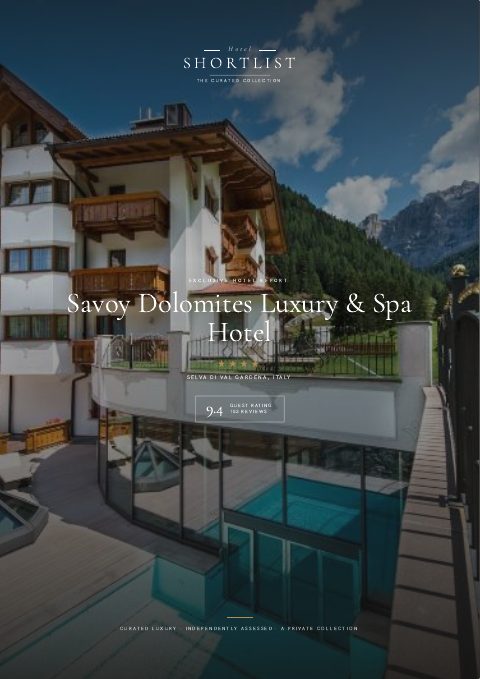 Cover of the report on Savoy Dolomites Luxury & Spa